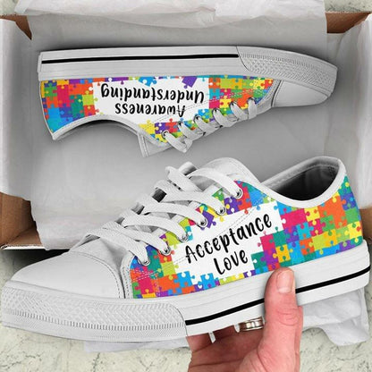 Acceptance Love Autism Awareness Low Top Shoes Sneaker