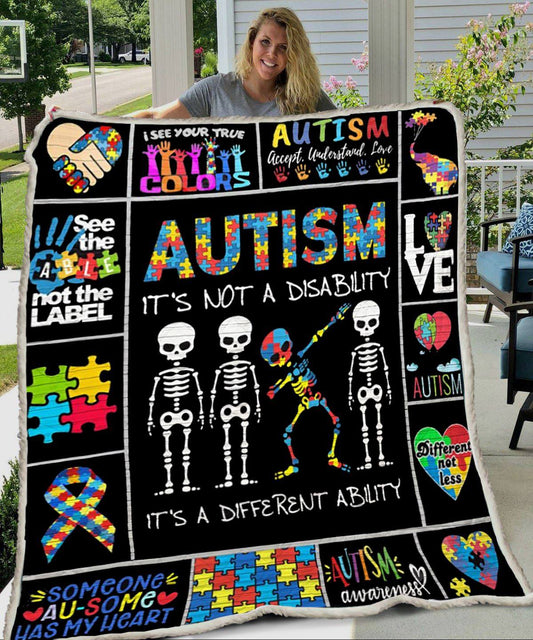 World Autism Awareness Day Quilt Blanket Decor Home