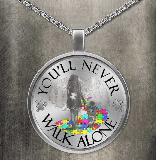 You'll Never Walk Alone-MOM And SON Necklace