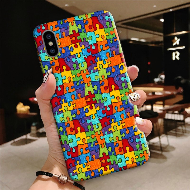 Autism Awareness Colorful Puzzle Phone Case