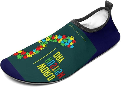 World Autism Awareness Day Aqua Shoes