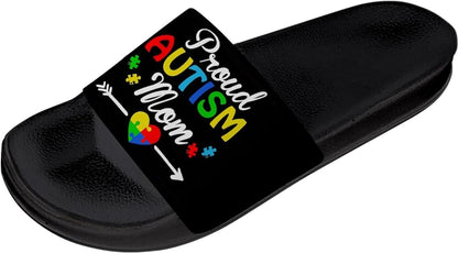 Autism Awareness Slide Sandals