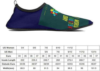 World Autism Awareness Day Aqua Shoes