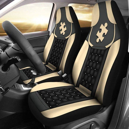 Autism Puzzle Car Seat Cover