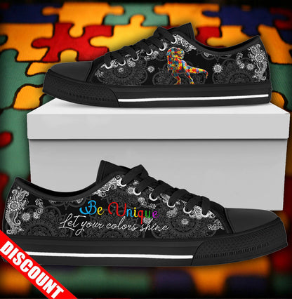 Autism T-Rex Low Top Shoes Sneakers