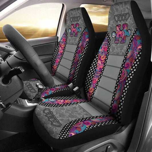 Autism Love Puzzle Car Seat Cover