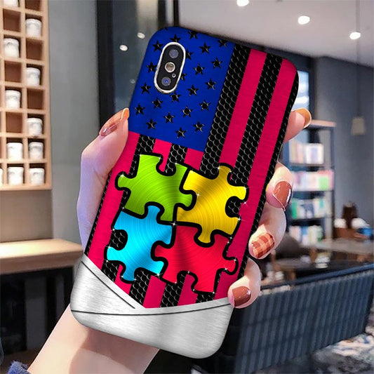 Autism Shining Independence Day Phone Case