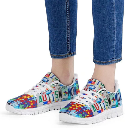 Autism Mom Awareness Fitness Sneakers Shoes