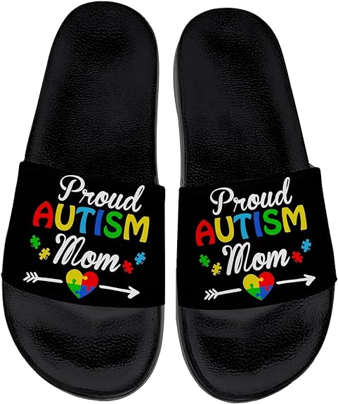 Autism Awareness Slide Sandals