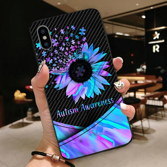 Autism Awareness Sunflower Pieces Phone Case