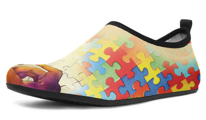 Autism Awareness Aqua Barefoot Shoes