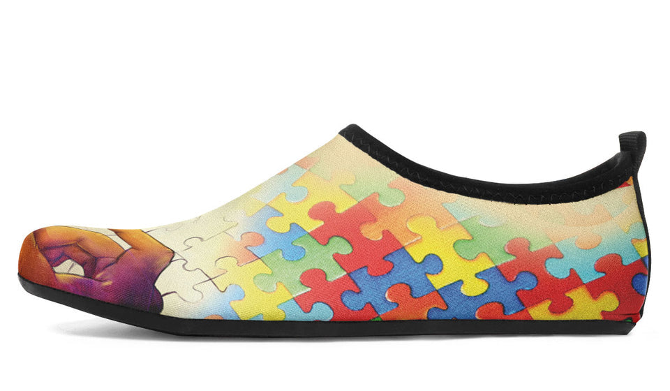 Autism Awareness Aqua Barefoot Shoes