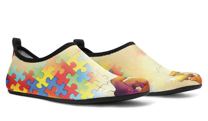 Autism Awareness Aqua Barefoot Shoes