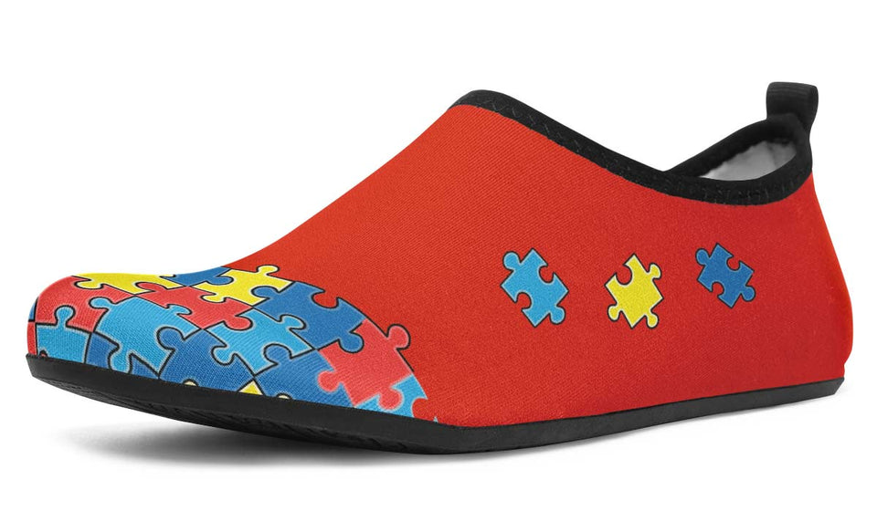 Autism Awareness Aqua Barefoot Shoes