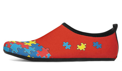 Autism Awareness Aqua Barefoot Shoes