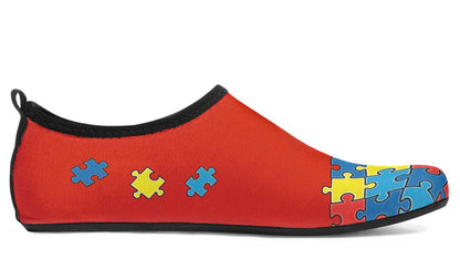 Autism Awareness Aqua Barefoot Shoes