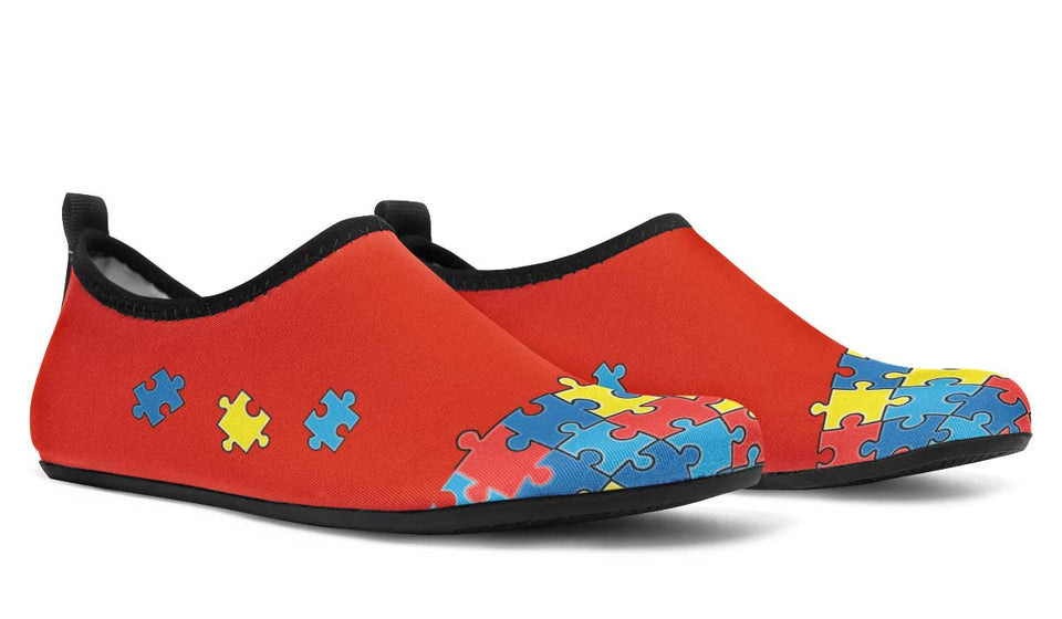 Autism Awareness Aqua Barefoot Shoes