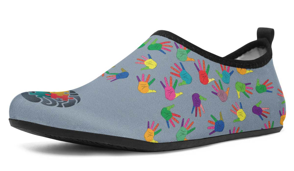 World Autism Awareness Day Aqua Shoes