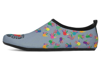 World Autism Awareness Day Aqua Shoes