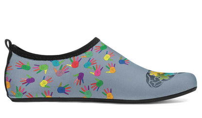 World Autism Awareness Day Aqua Shoes