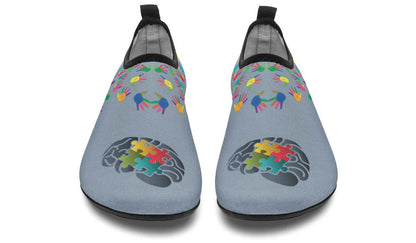 World Autism Awareness Day Aqua Shoes