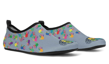 World Autism Awareness Day Aqua Shoes