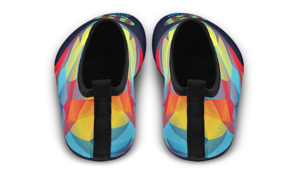 Colorful Autism Awareness Aqua Barefoot Shoes