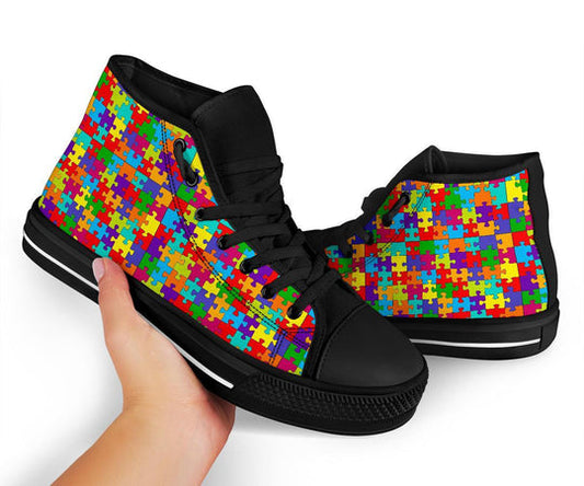 Autism Awareness Merchandise High Top Shoes