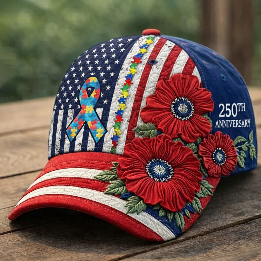 250th Anniversary Puzzle Ribbon Baseball Cap