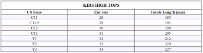 Gearhomies High Top Shoes Puzzle Autism