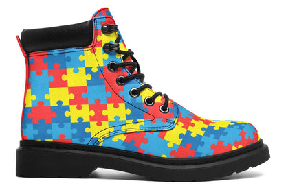 Autism Awareness Puzzle Classic Vibe Boots