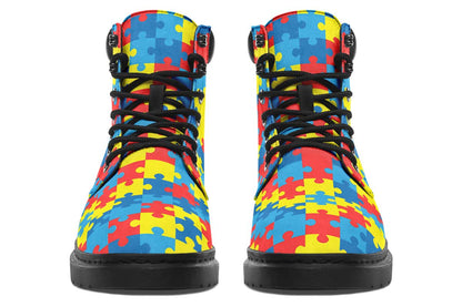 Autism Awareness Puzzle Classic Vibe Boots