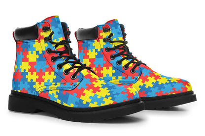 Autism Awareness Puzzle Classic Vibe Boots