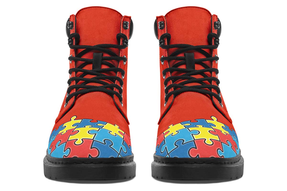 Autism Awareness Puzzle Classic Vibe Boots