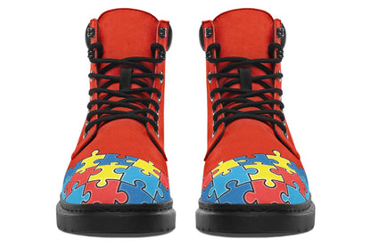 Autism Awareness Puzzle Classic Vibe Boots