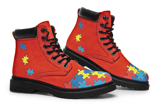 Autism Awareness Puzzle Classic Vibe Boots