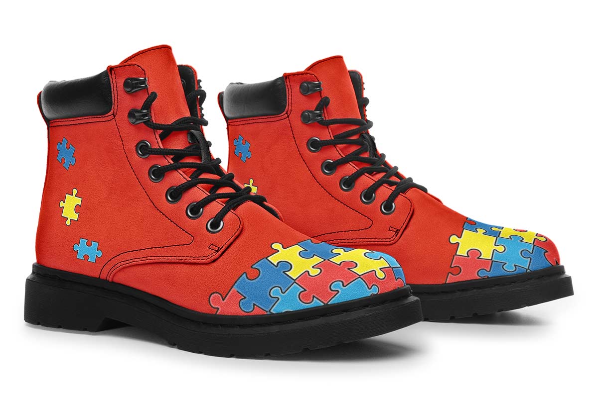 Autism Awareness Puzzle Classic Vibe Boots