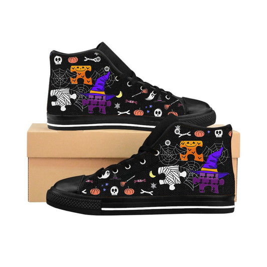 Halloween High Top Autism Sneakers Shoes