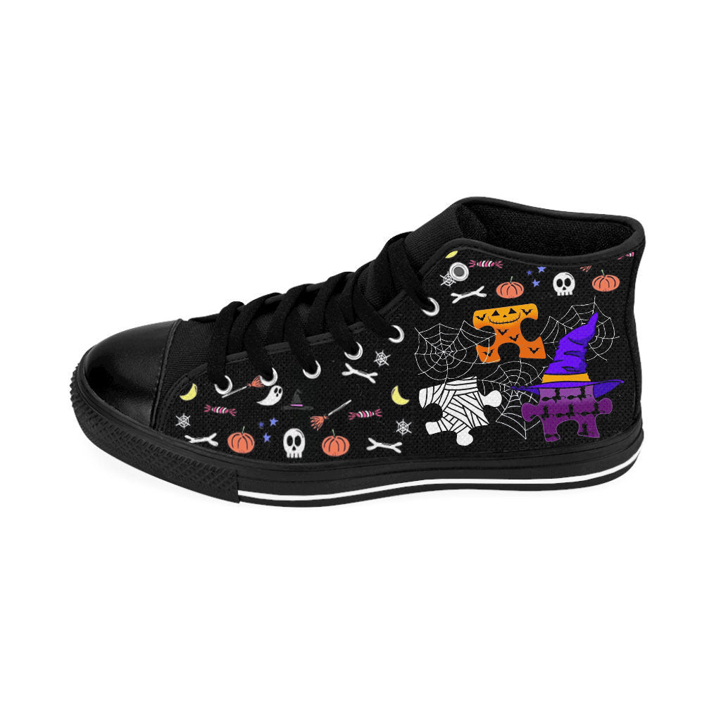 Halloween High Top Autism Sneakers Shoes