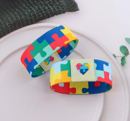 Autism Awareness Puzzle Bracelet