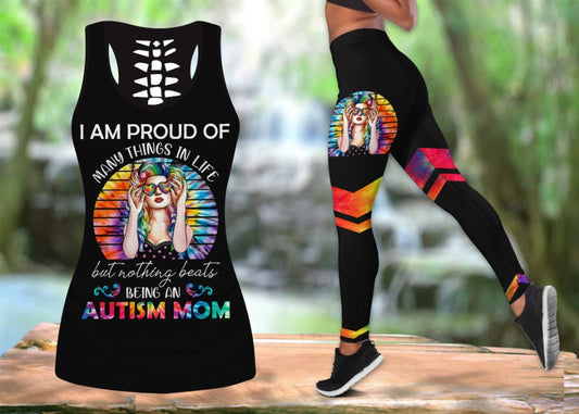 I Am Proud Of Many Things In Life Leggings and Hollow Tank Top