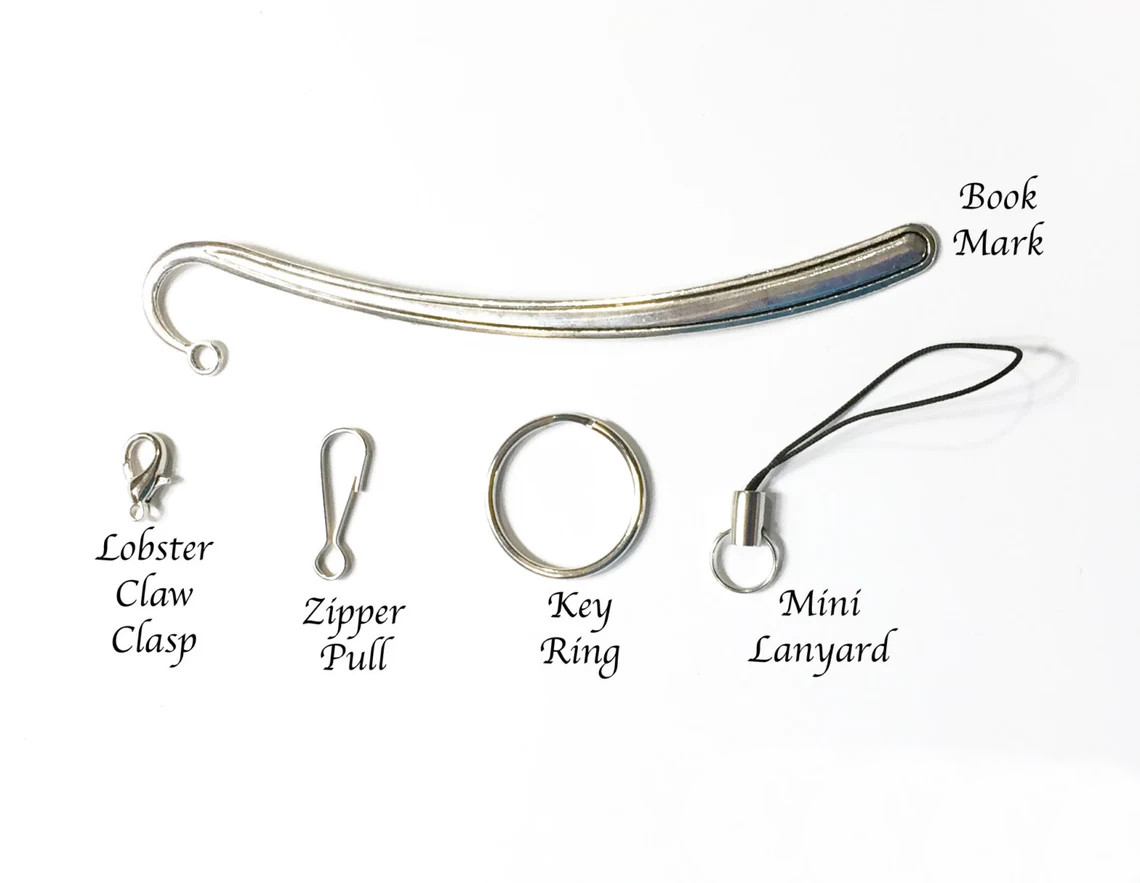 Autism Awareness Ribbon Charm Personalized Name Keyring Key Chain. Keyring, Keychain, Zipper Pull, Bookmark, Tote Charm, Purse Charm