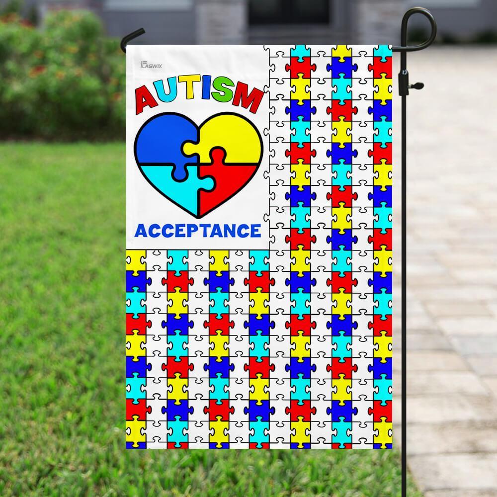 Acceptance Autism Awareness Flag