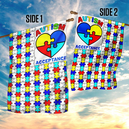 Acceptance Autism Awareness Flag