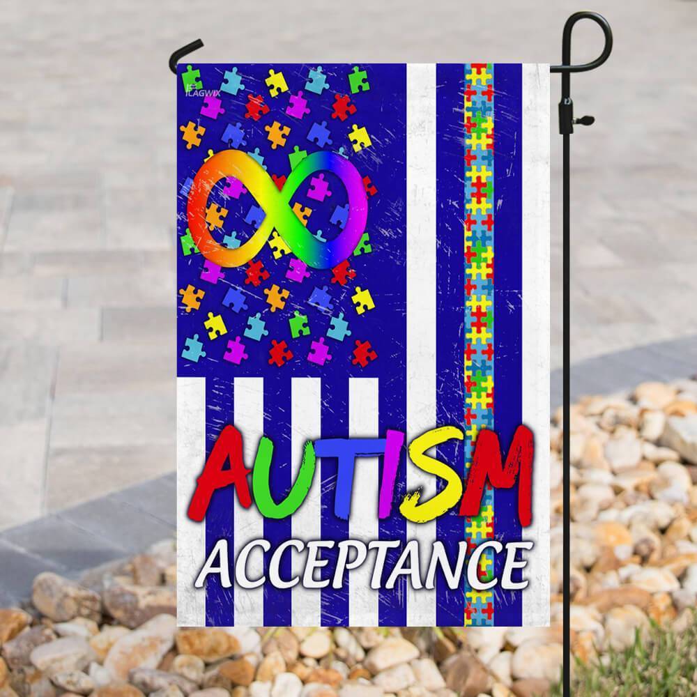 Acceptance Autism Awareness Flag