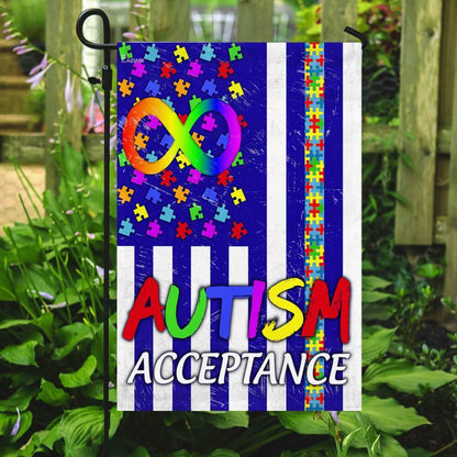 Acceptance Autism Awareness Flag