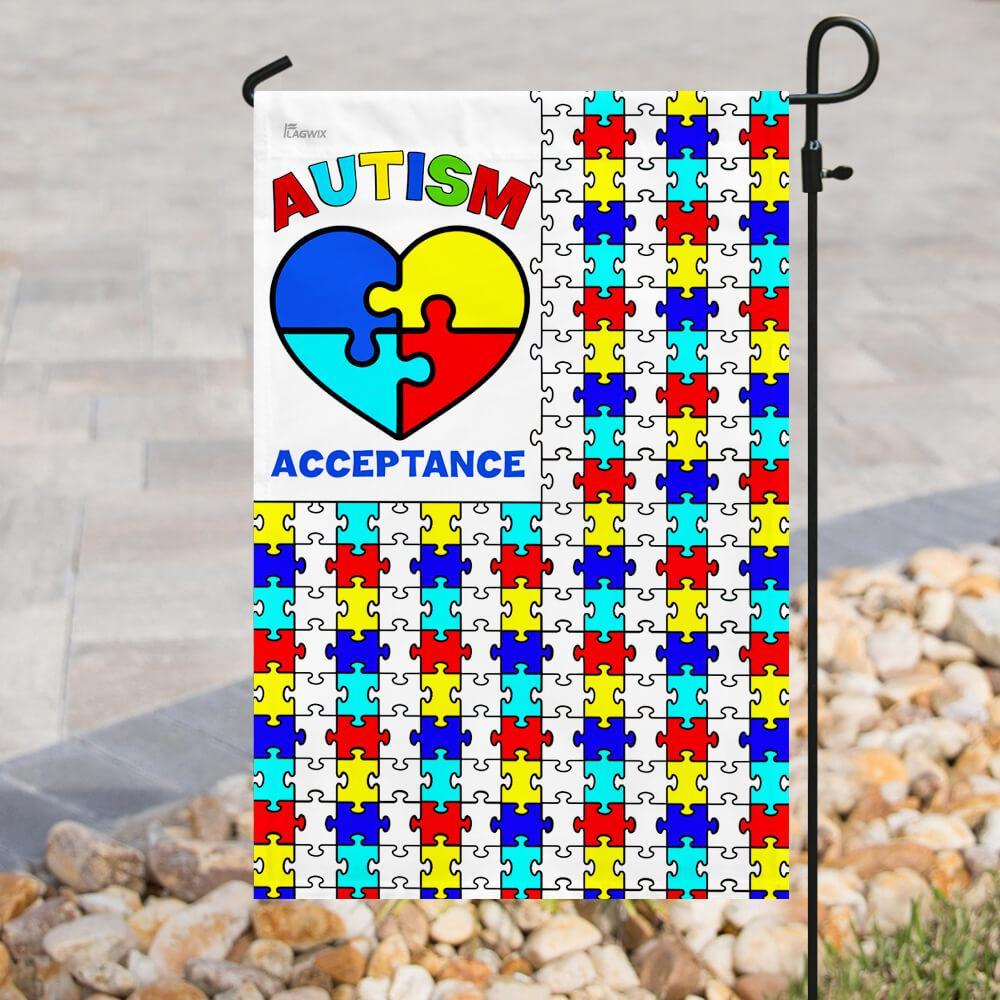 Acceptance Autism Awareness Flag