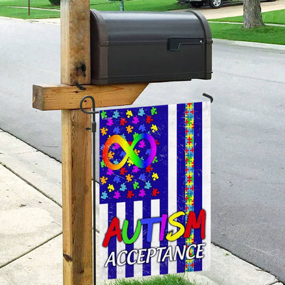 Acceptance Autism Awareness Flag