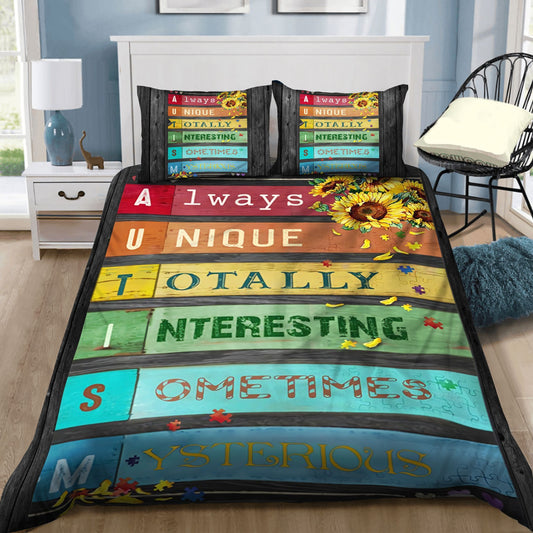 Autism Quilt Bedding Set