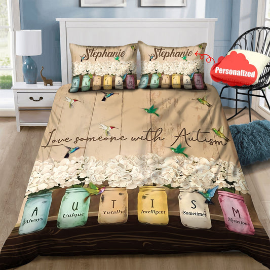 Personalized Autism Quilt Bedding Set